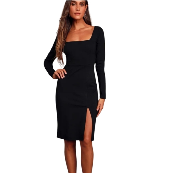 Lulu's Size XS Black Long Sleeve Dress - Picture 8 of 8